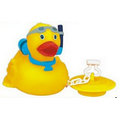 Rubber Sea Diver Duck w/ Bathtub Plug